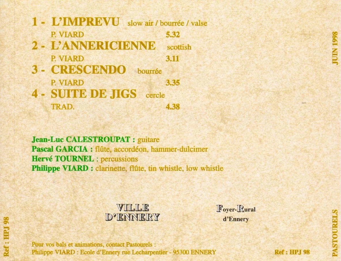 🌟 Ultra-rare folk CD: Pastourels - Unbridled Folk in Vexin (1998)! City of Ennery 95 🎻 – photo 3
